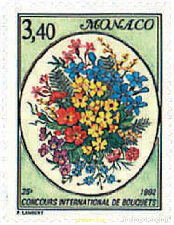 Sellos: 96982 MNH MONACO 1992 25 CONCURSO INTERNACIONAL DE RAMOS DE FLORES