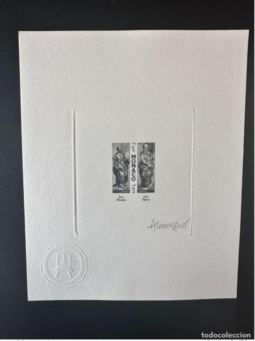 Timbres: M&oacute;naco 2000 YT 2235 Prueba art&iacute;stica A&ntilde;o de San Mateo Ap&oacute;stoles Santo Tom&aacute;s