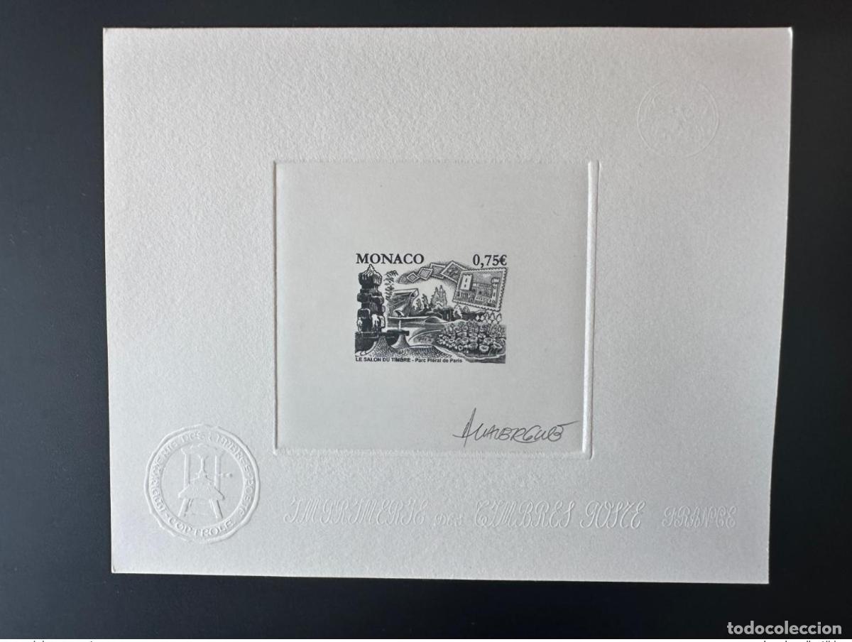 Timbres: M&oacute;naco 2004 YT 2450 A prueba de artistas Le Salon du Timbre Parc Floral Paris