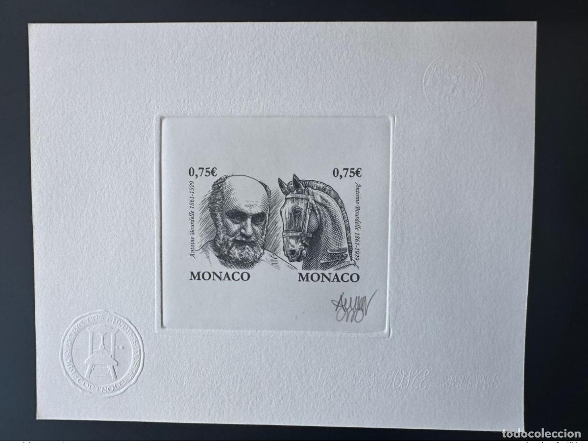 Timbres: M&oacute;naco 2011 YT 2769 - 2770 Prueba art&iacute;stica Antoine Bourdelle escultor Cheval