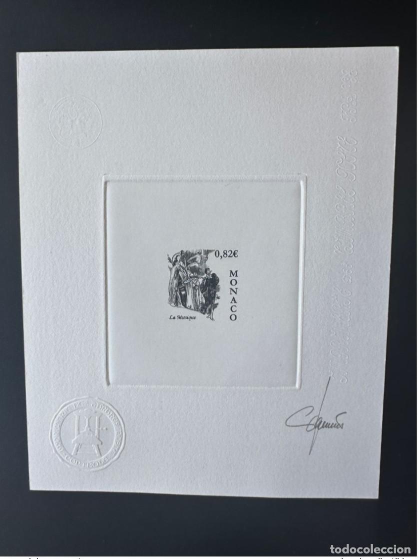 Timbres: M&oacute;naco 2005 YT 2513 A prueba de artista Sala restauraci&oacute;n M&uacute;sica Garnier