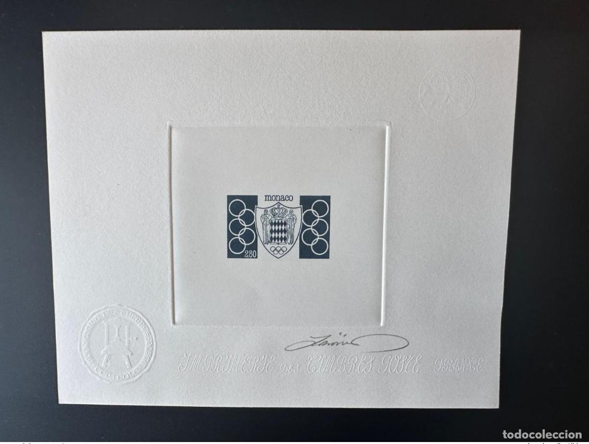 Stamps: M&oacute;naco 1993 YT 1895 Prueba de artista Comit&eacute; Ol&iacute;mpico Internacional COI JO