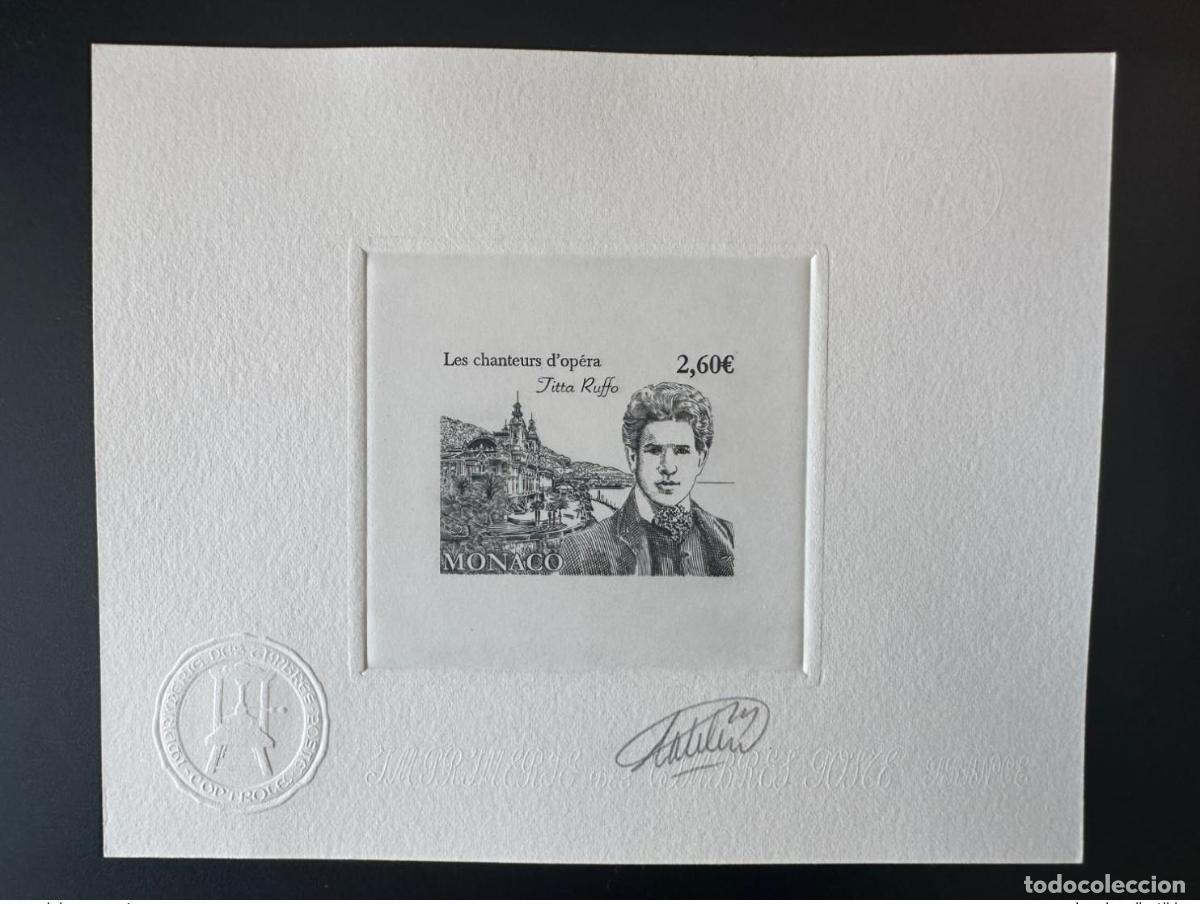 Stamps: Monaco 2017 YT 3096 Prueba de la m&uacute;sica cantante &oacute;pera Tita Ruffo