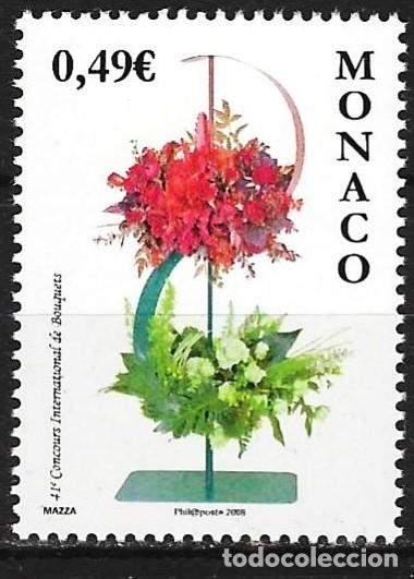 Sellos: Monaco 2008 - Mi 2863 - YT 2606 - Flores - MNH**