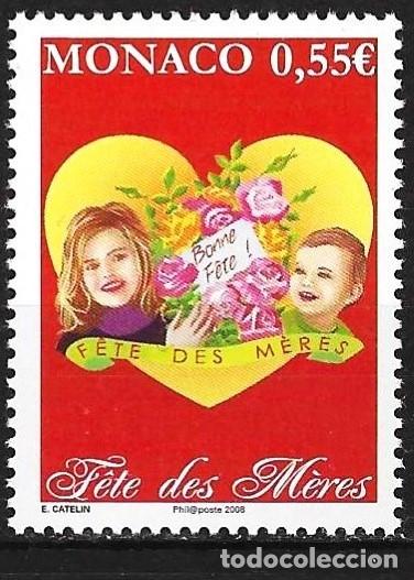 Sellos: Monaco 2008 - Mi 2882 - YT 2626 - D&iacute;a de la Madre - MNH**