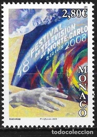 Sellos: Monaco 2008 - Mi 2894 - YT 2636 - Festival de televisi&oacute;n - MNH**