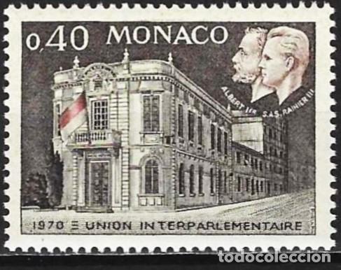 Sellos: Monaco 1970 - Mi 958 - YT 828 - Edificio del Congreso Interparlamentario - MNH**