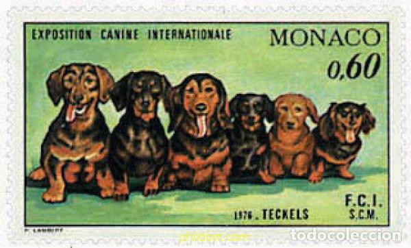 Sellos: 51018 MNH MONACO 1976 EXPOSICION CANINA INTERNACIONAL