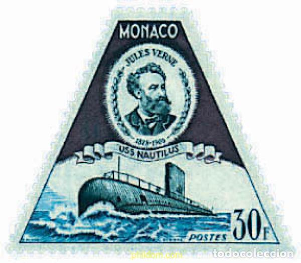 Sellos: 679056 MNH MONACO 1955 50 ANIVERSARIO DE LA MUERTE DE JULIO VERNE