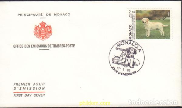 Sellos: 401239 MNH MONACO 1992 EXPOSICION CANINA INTERNACIONAL