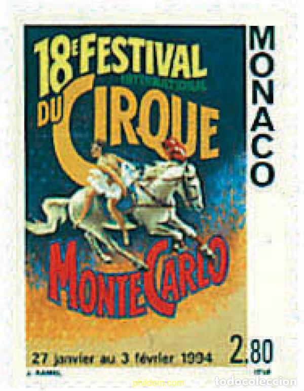 Sellos: 32965 MNH MONACO 1994 18 FESTIVAL INTERNACIONAL DE CIRCO