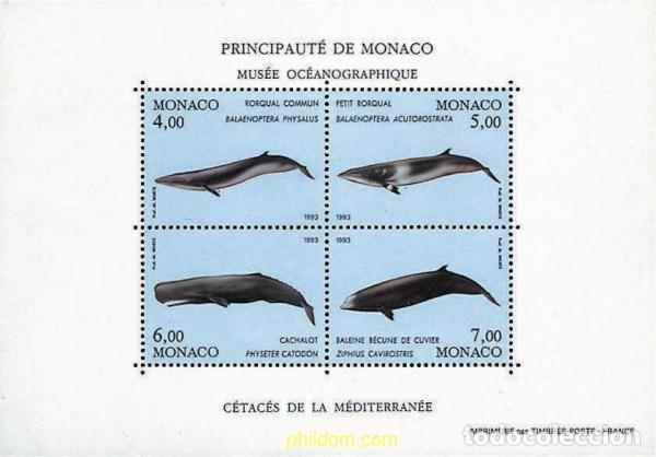 Sellos: 80827 MNH MONACO 1993 PROTECCION DEL MEDIO AMBIENTE MARINO