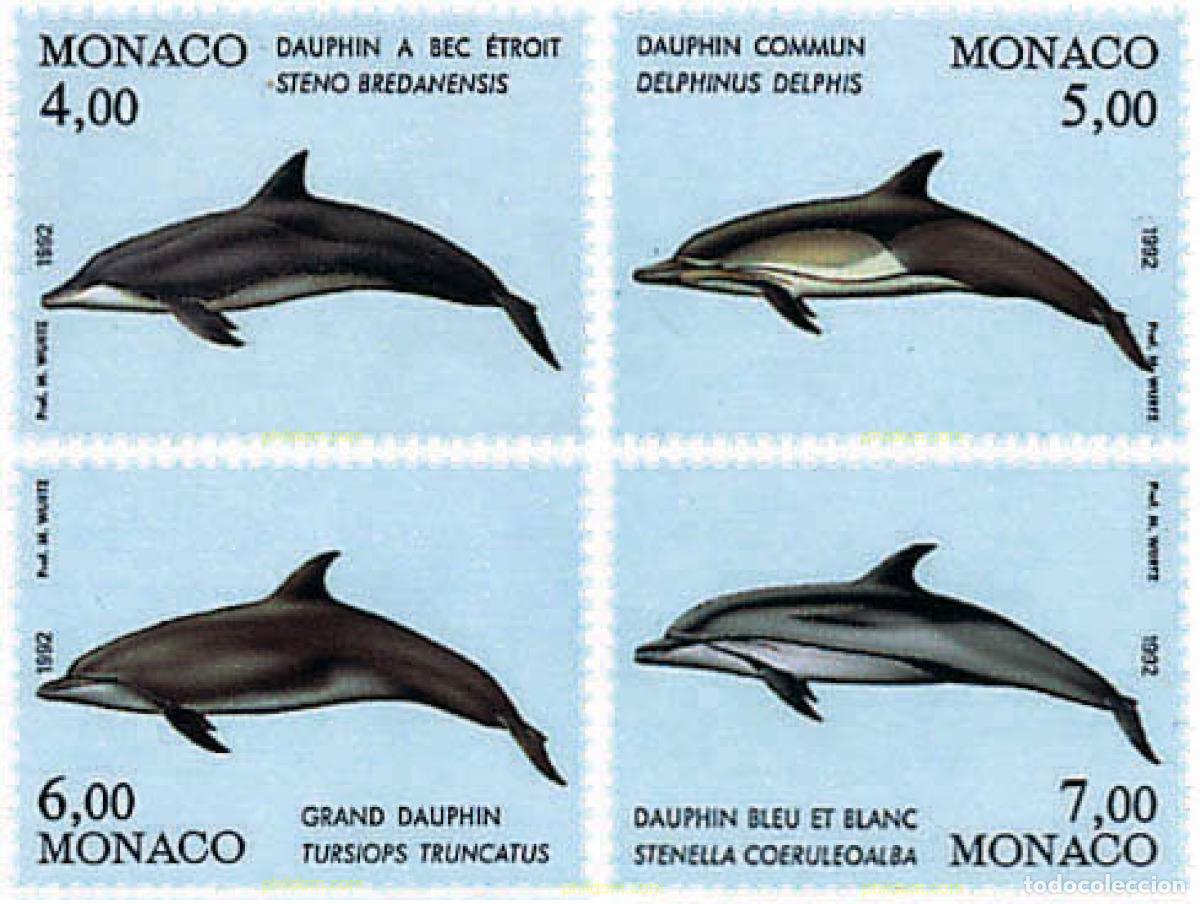 Sellos: 139017 MNH MONACO 1992 PROTECCION DEL MEDIO AMBIENTE MARINO