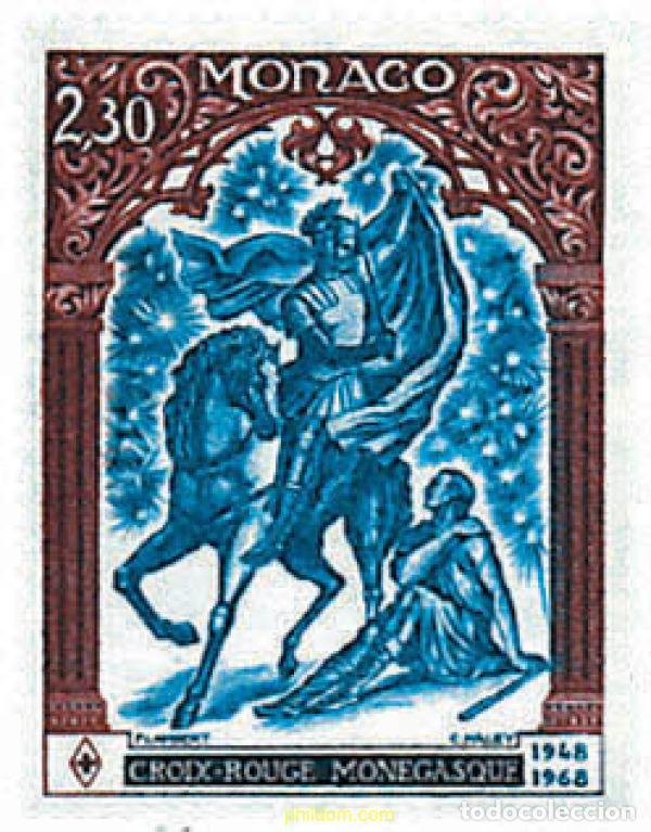 Sellos: 32698 MNH MONACO 1968 20 ANIVERSARIO DE LA CRUZ ROJA DE MONACO