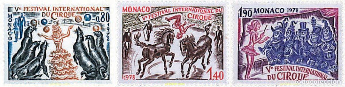 Sellos: 209347 MNH MONACO 1978 5 FESTIVAL INTERNACIONAL DEL CIRCO DE MONTECARLO