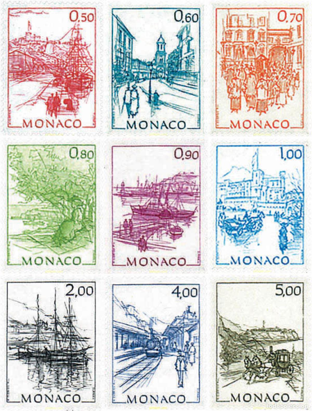 Sellos: 61063 MNH MONACO 1986 OBRAS DEL PINTOR HUBERT CLERISSI
