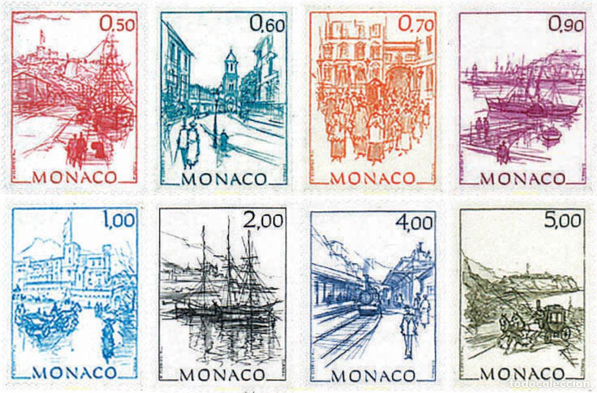 Sellos: 637936 MNH MONACO 1986 OBRAS DEL PINTOR HUBERT CLERISSI