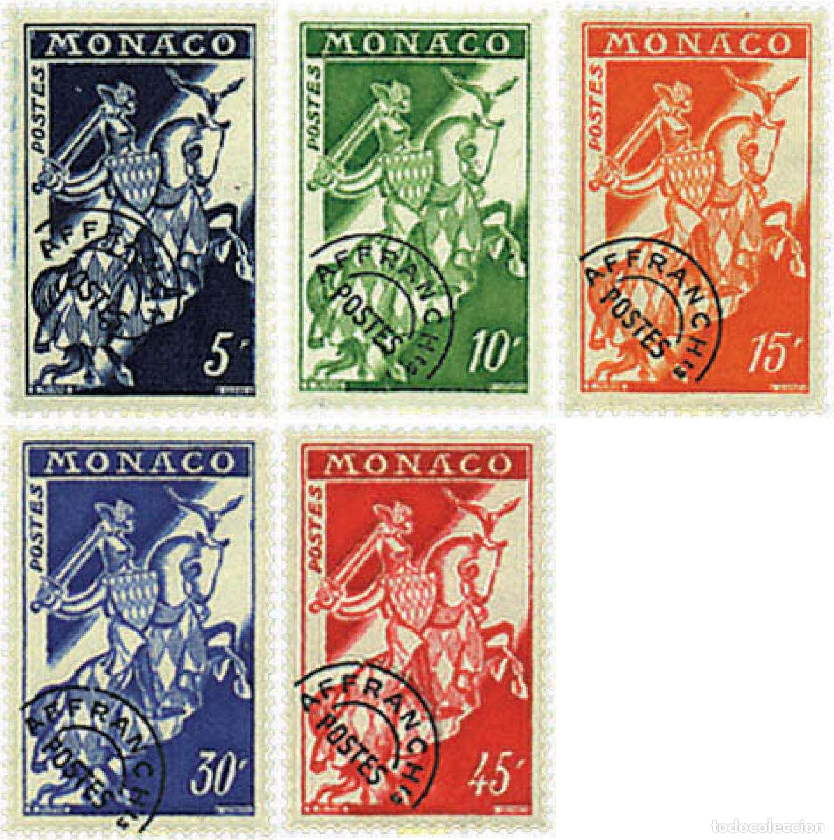 Sellos: 34860 MNH MONACO 1957 SELLO DEL PRINCIPE
