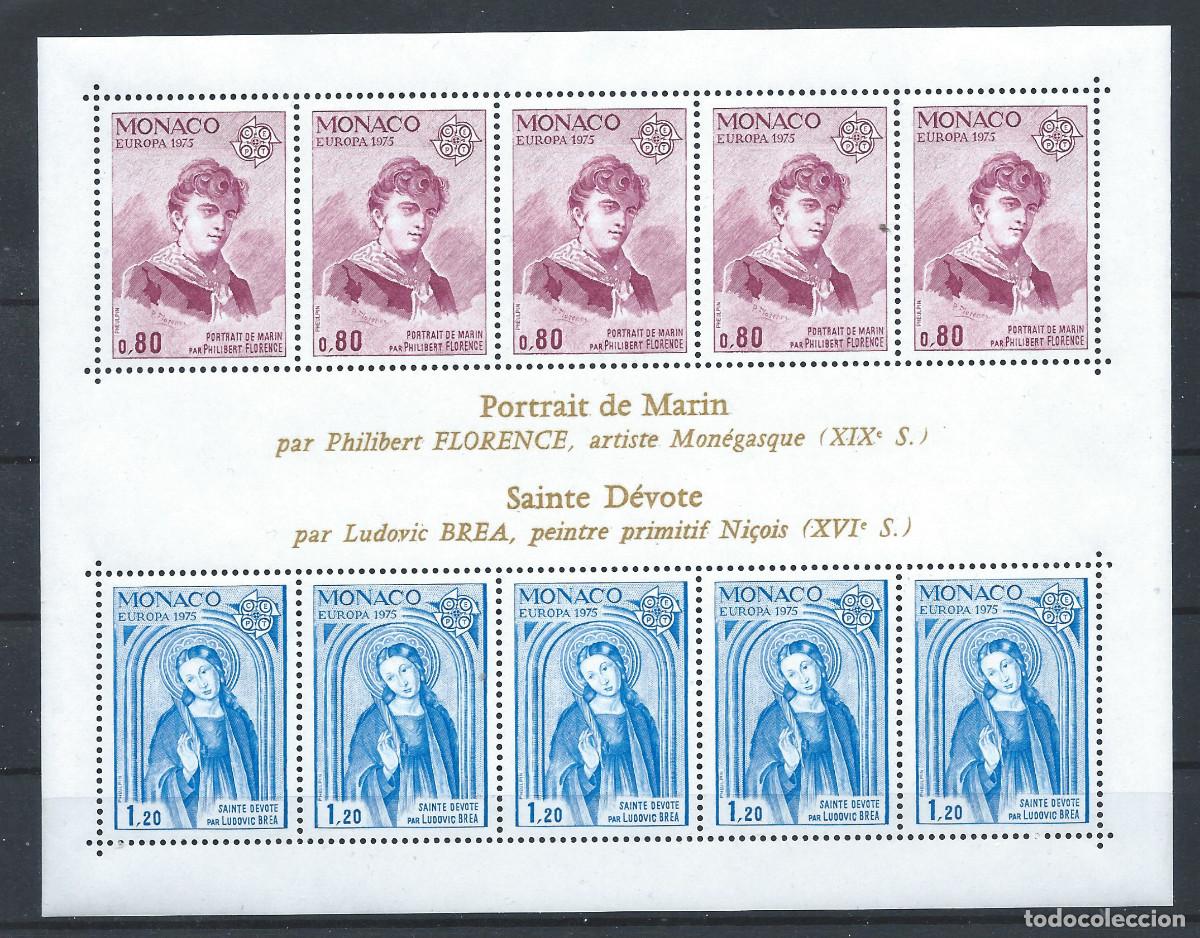 Sellos: Monaco Bloc N&deg; 10** (MNH) 1975 - Europa &rdquo;Peinture&rdquo;