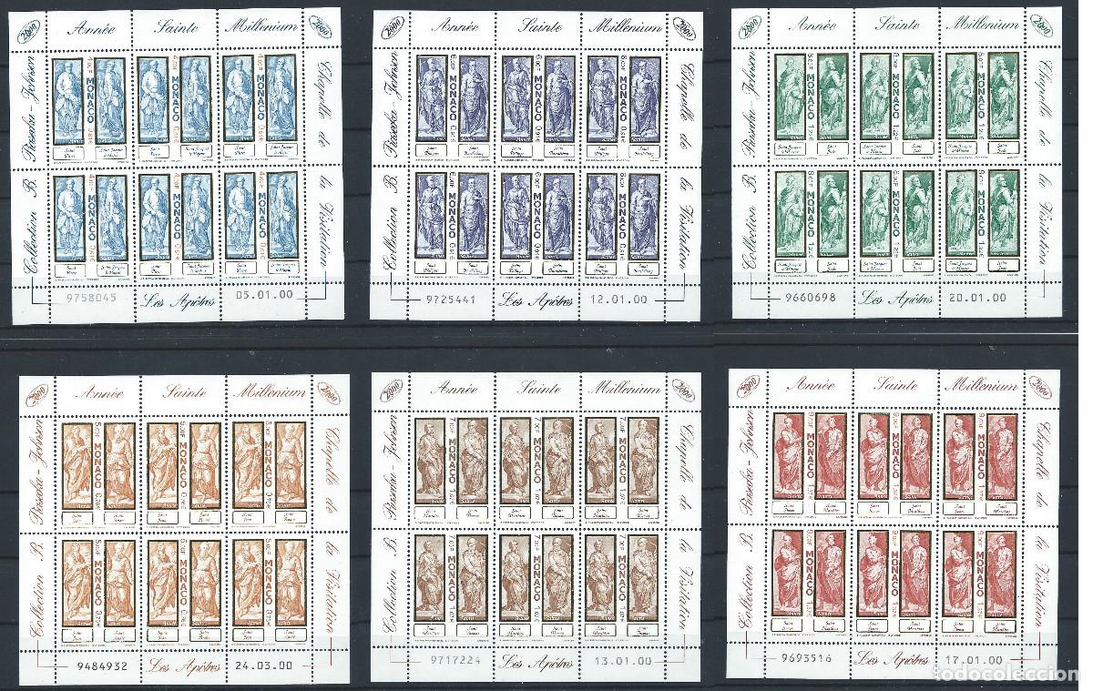 Sellos: Monaco N&deg;2232/37** (MNH) 2000 En Feuillet - Ann&eacute;e Sainte &rdquo;Les 12 Ap&ocirc;tres&rdquo;