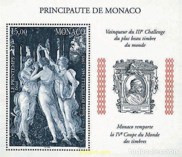 Sellos: 32987 MNH MONACO 1997 550 ANIVERSARIO DEL NACIMIENTO DE SANDRO BOTTICELLI