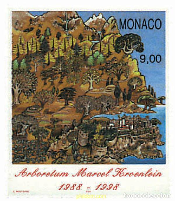 Sellos: 32684 MNH MONACO 1997 10 ANIVERSARIO DEL ARBORETUM MARCEL KROENLEIN