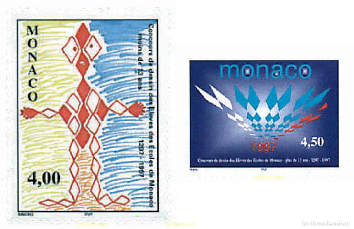 Sellos: 32687 MNH MONACO 1997 CONCURSO DE DISE&Ntilde;O INFANTIL
