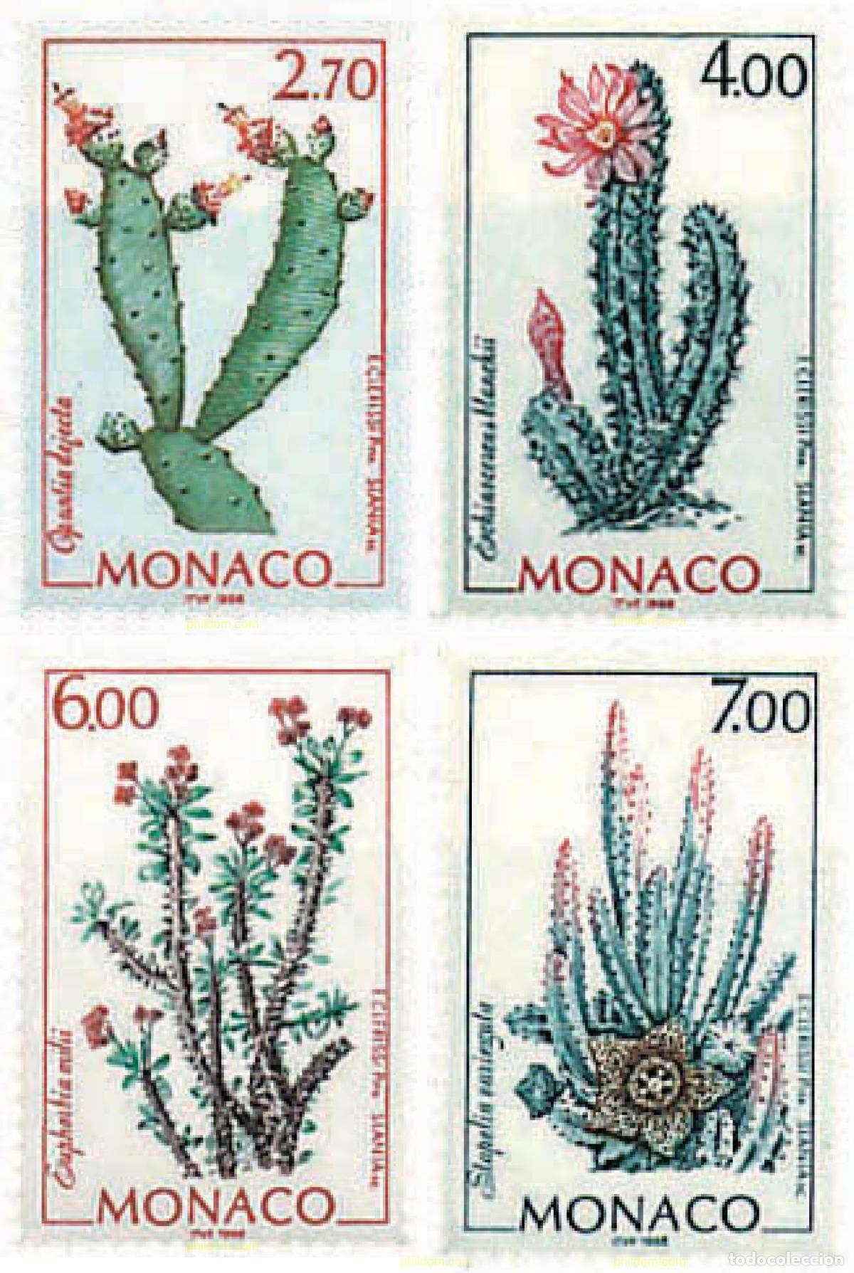 Sellos: 97053 MNH MONACO 1998 FLORES DEL JARDIN EXOTICO, H. CLERESSI