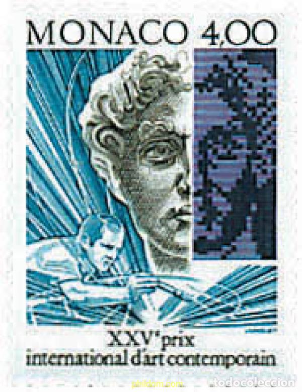Stamps: 32509 MNH MONACO 1991 25 PREMIO INTERNACIONAL DE ARTE CONTEMPORANEO
