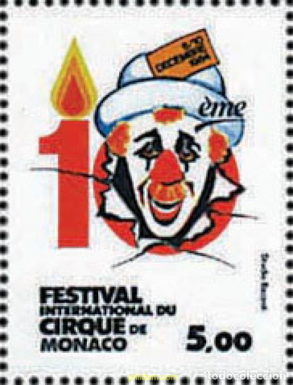 Timbres: 344743 MNH MONACO 1984 10 FESTIVAL INTERNACIONAL DEL CIRCO DE MONTECARLO