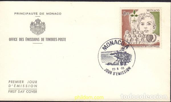 Sellos: 407891 MNH MONACO 1985 A&Ntilde;O INTERNACIONAL DE LA JUVENTUD
