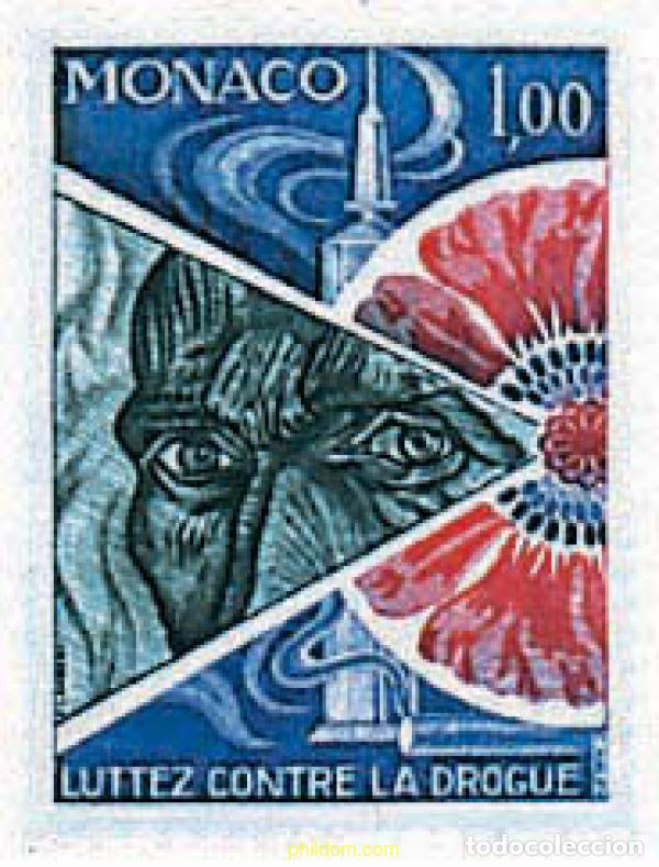 Sellos: 32416 MNH MONACO 1977 LUCHA CONTRA LA DROGA