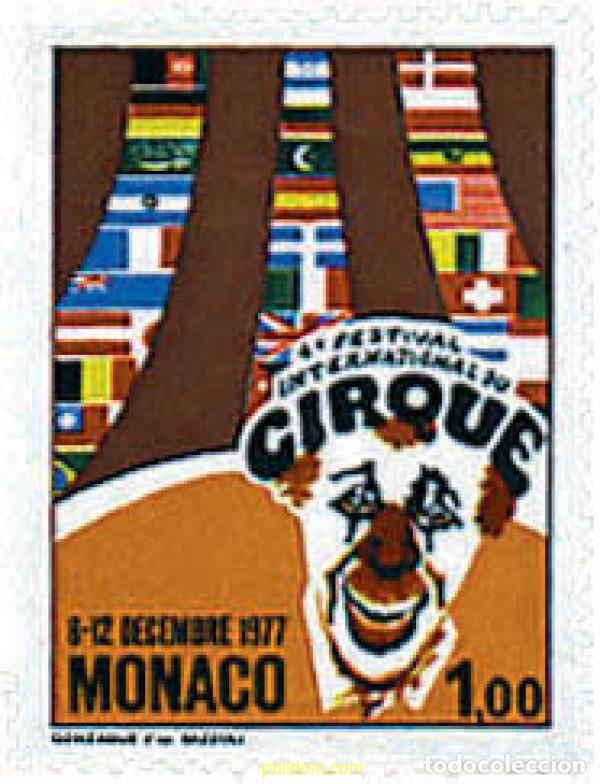 Sellos: 32902 MNH MONACO 1977 4 FESTIVAL INTERNACIONAL DEL CIRCO DE MONTECARLO