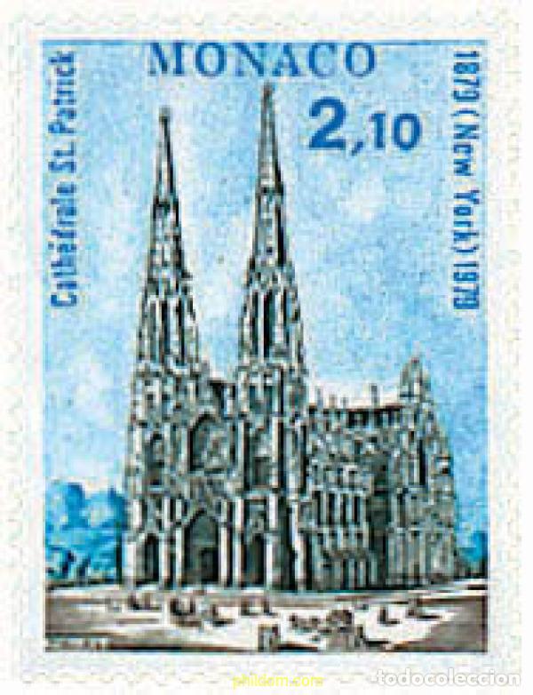 Stamps: 32434 MNH MONACO 1979 CENTENARIO DE LA CATEDRAL DE SAN PATRICIO DE NUEVA YORK