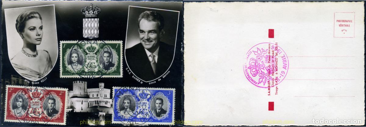Sellos: 297828 MNH MONACO 1956 BODA DEL PRINCIPE RAINIERO Y GRACE KELLY