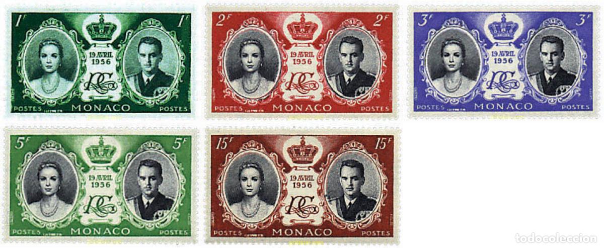 Sellos: 356199 HINGED MONACO 1956 BODA DEL PRINCIPE RAINIERO Y GRACE KELLY