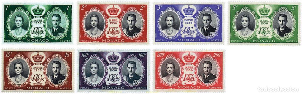 Sellos: 595208 HINGED MONACO 1956 BODA DEL PRINCIPE RAINIERO Y GRACE KELLY