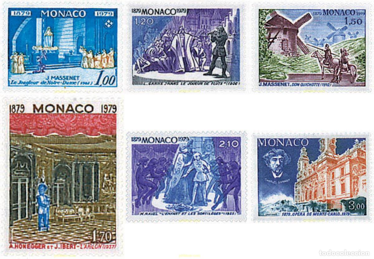 Selos: 76904 MNH MONACO 1979 CENTENARIO DE LA INAUGURACION DE LA SALA GARNIER DE MONTECARLO