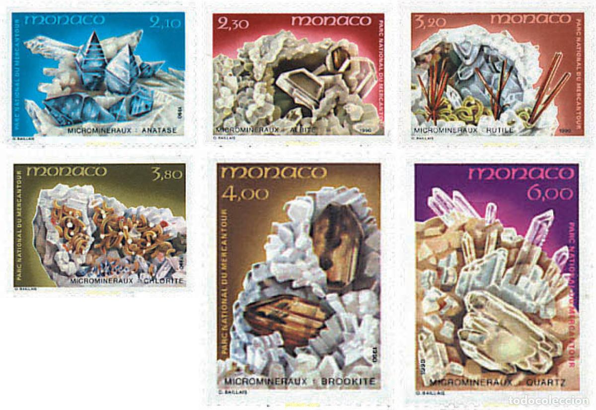 Selos: 78871 MNH MONACO 1990 MINERALES