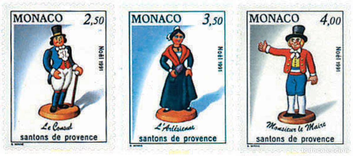 Sellos: 33199 MNH MONACO 1991 NAVIDAD