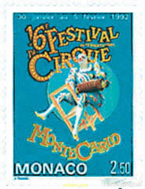 Sellos: 79060 MNH MONACO 1992 16 FESTIVAL INTERNACIONAL DEL CIRCO DE MONTECARLO
