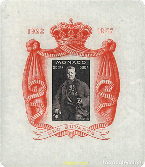 Sellos: 366999 HINGED MONACO 1947 25 ANIVERSARIO DEL REINADO DEL PRINCIPE LUIS II