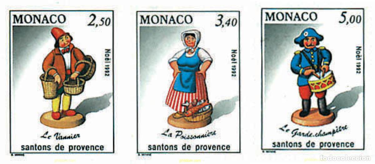 Sellos: 32591 MNH MONACO 1992 NAVIDAD