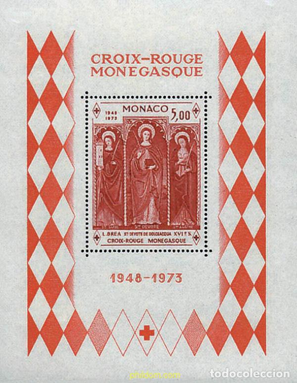 Sellos: 34772 MNH MONACO 1973 25 ANIVERSARIO DE LA FUNDACION DE LA CRUZ ROJA MONAGUESCA