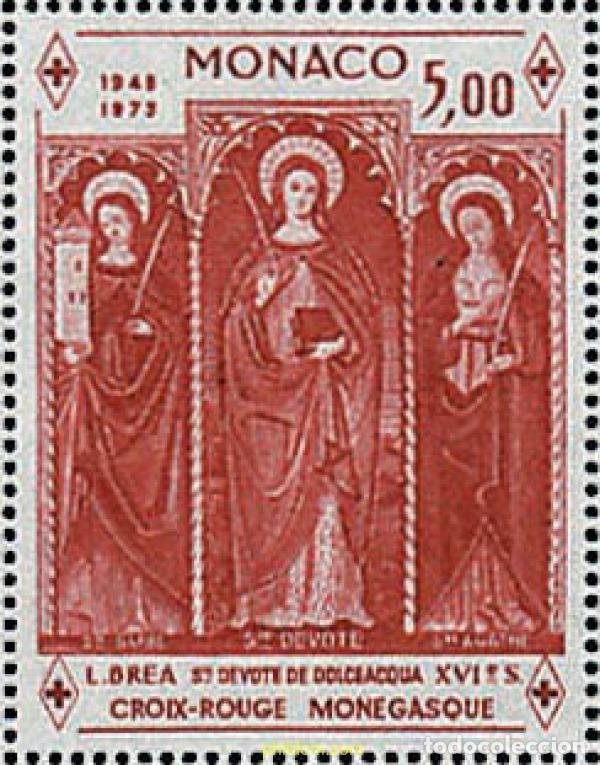 Sellos: 162022 MNH MONACO 1973 25 ANIVERSARIO DE LA FUNDACION DE LA CRUZ ROJA MONAGUESCA