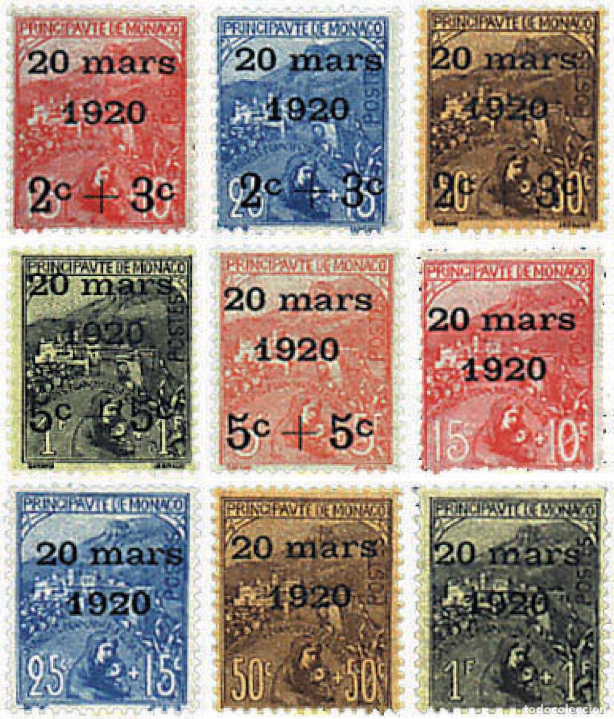 Sellos: 344502 MNH MONACO 1920 BODA DE LA PRINCESA CARLOTA