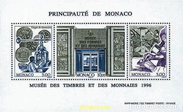 Sellos: 32490 MNH MONACO 1996 MUSEO DE LOS SELLOS Y DE LAS MONEDAS