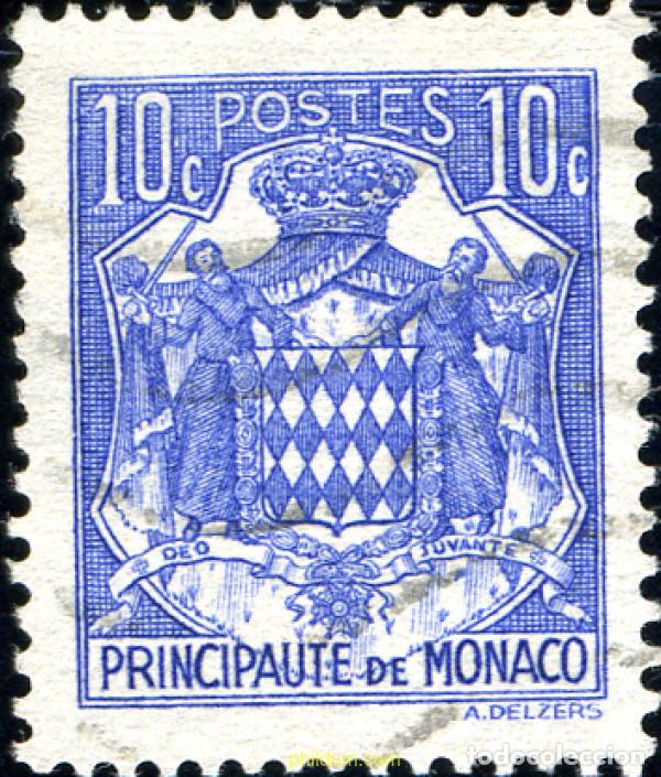 Sellos: 227643 USED MONACO 1937 ESCUDOS