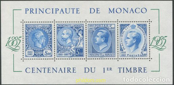Sellos: 32708 MNH MONACO 1985 CENTENARIO DEL PRIMER SELLO DE MONACO