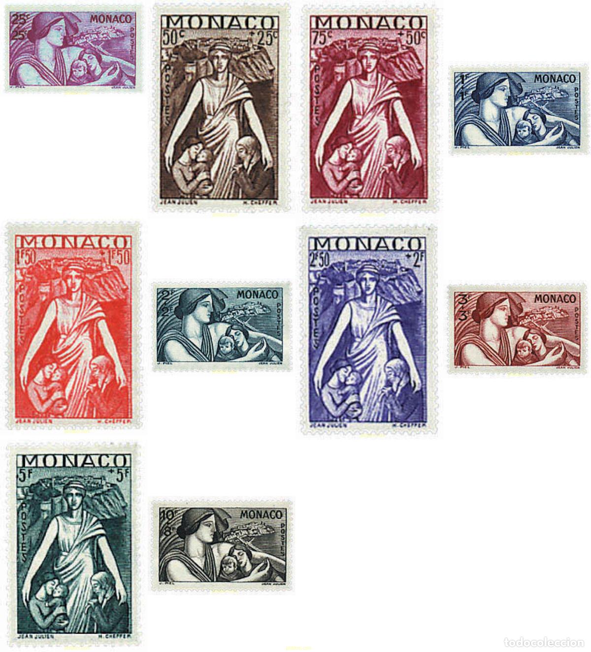 Sellos: 82829 MNH MONACO 1941 PROTECCION PARA LA MADRE Y EL HIJO